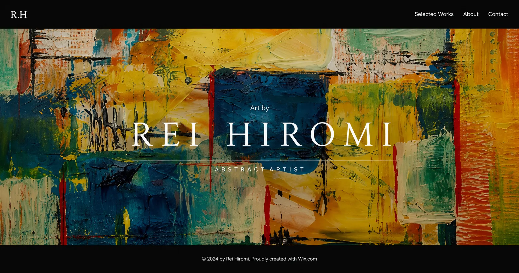 Artist studio Portfolio website template by Margick